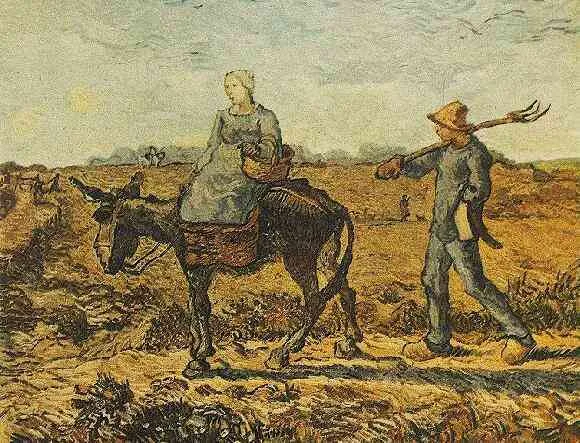 Morning: going out to work [after Millet]