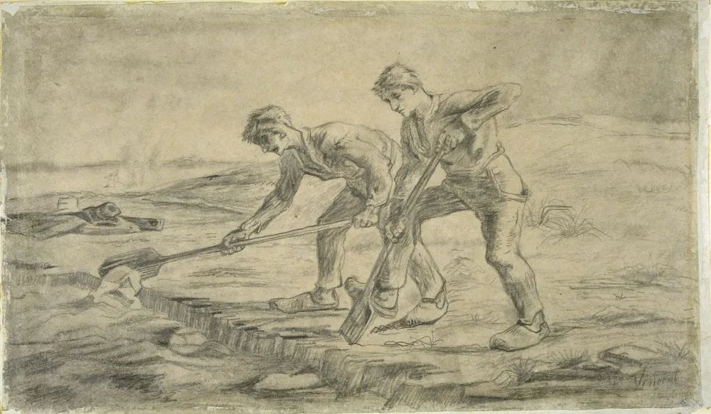 The diggers [after Millet]