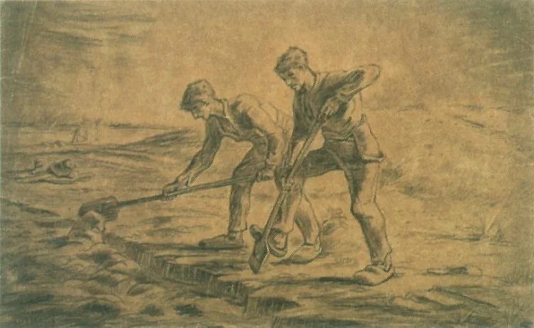 The diggers [after Millet]