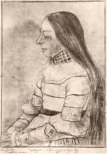 The daughter of Jacob Meyer [after Holbein]