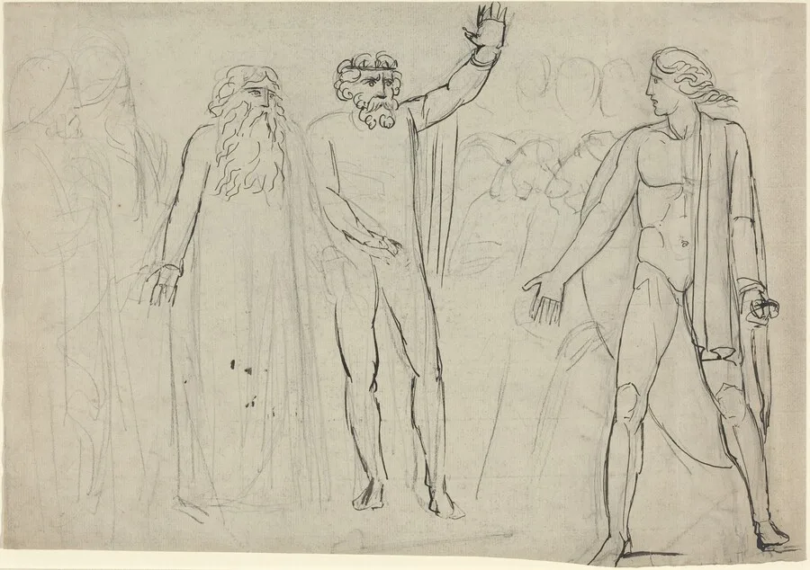 "And Saul Said unto David, Go, and the Lord be with Thee" [recto]
