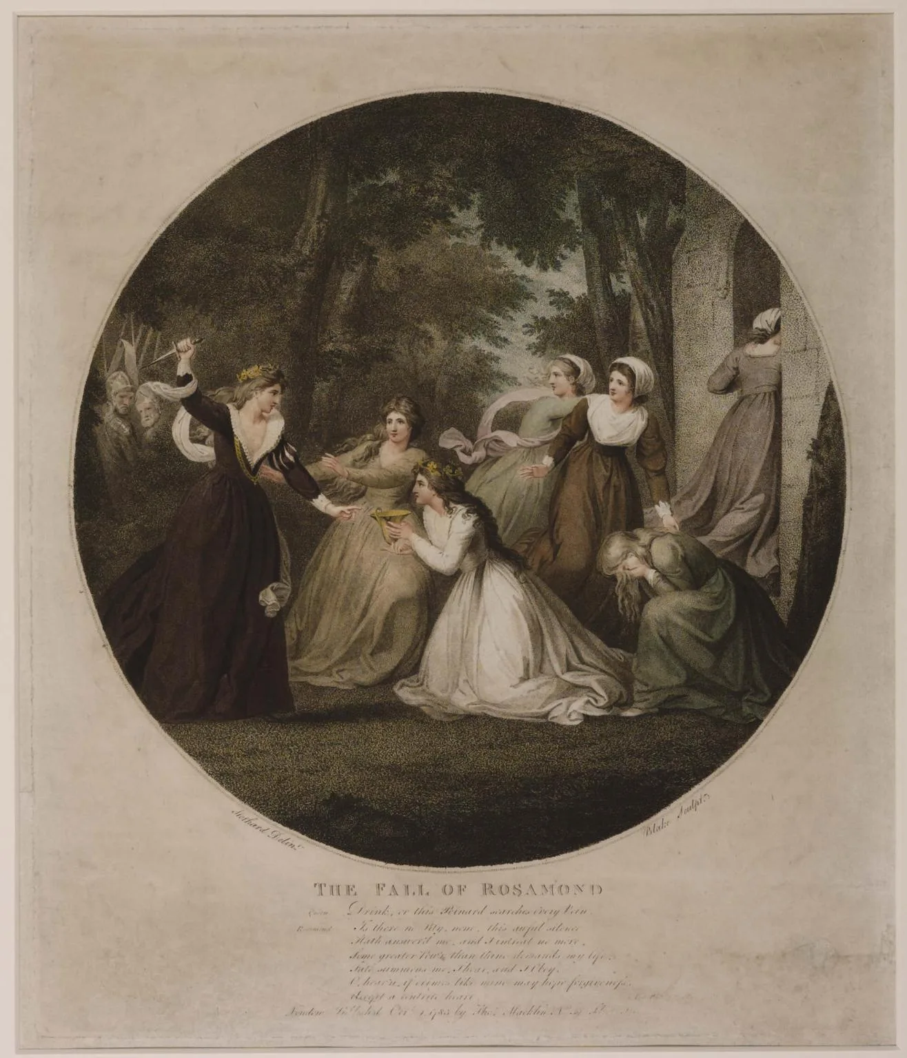 The Fall of Rosamond (after Thomas Stothard)