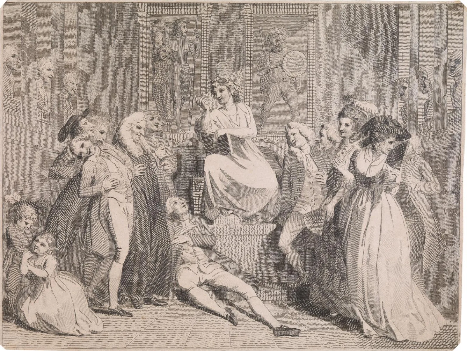 The Temple of Mirth, after Thomas Stothard