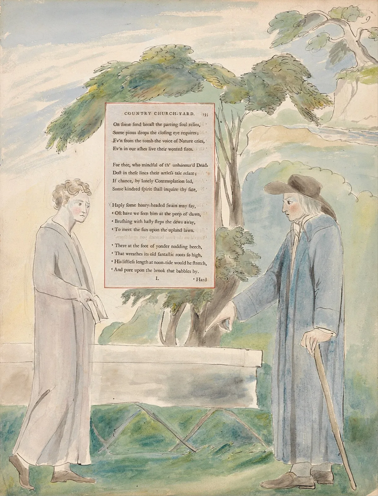The Poems of Thomas Gray, Design 113, "Elegy Written in a Country Church-Yard."