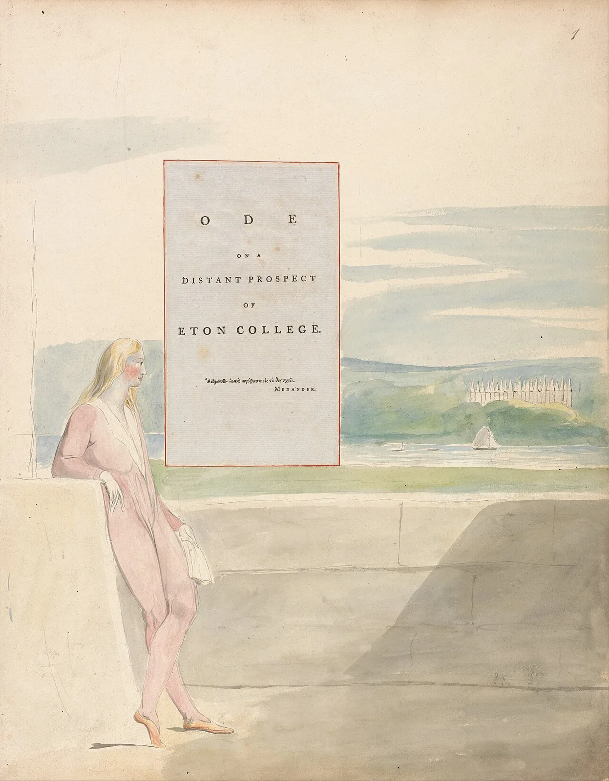 The Poems of Thomas Gray, Design 13, "Ode on a Distant Prospect of Eton College."