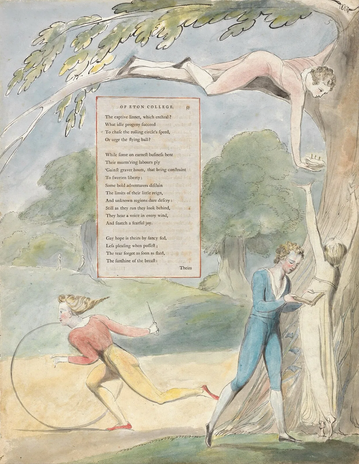 The Poems of Thomas Gray, Design 17, "Ode on a Distant Prospect of Eton College."
