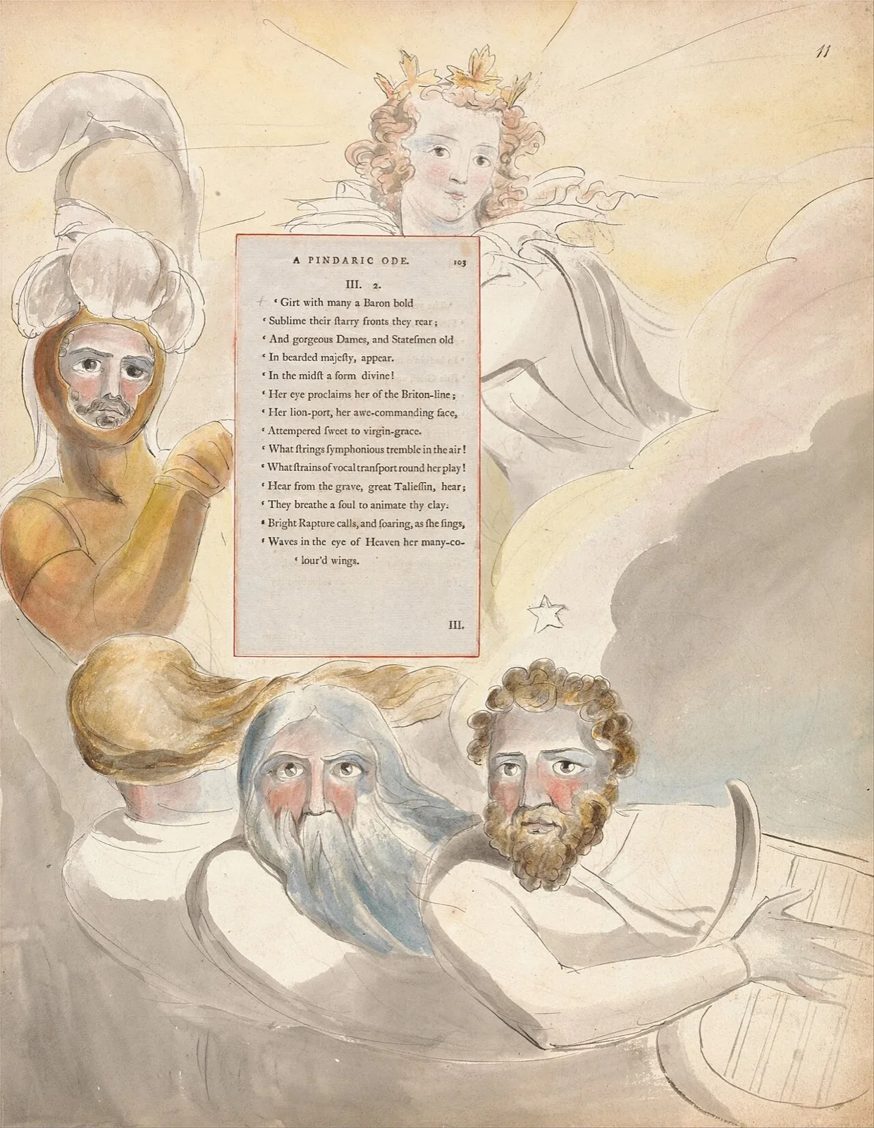 The Poems of Thomas Gray, Design 63, "The Bard."