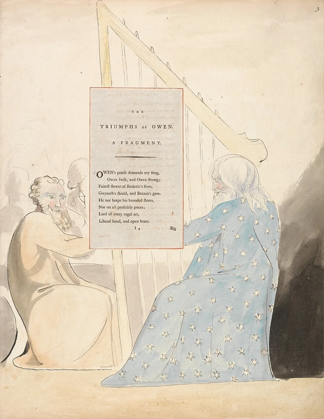 The Poems of Thomas Gray, Design 89, "The Triumphs of Owen."