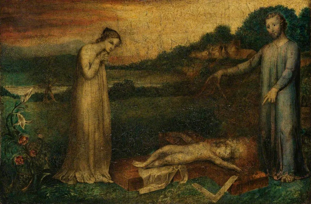 The Christ Child asleep on a cross