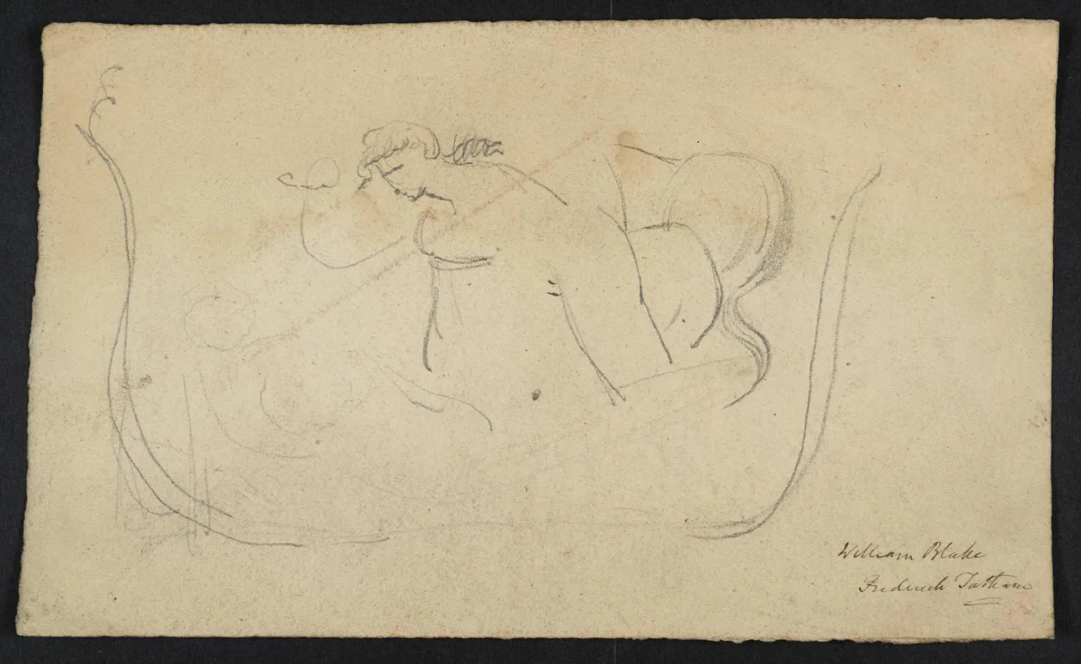 Two Figures in a Decorative Border