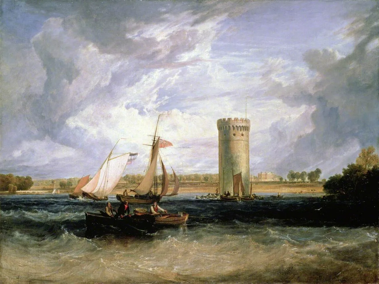 Tabley, Cheshire, the Seat of Sir J. F. Leicester, Bt: Windy Day