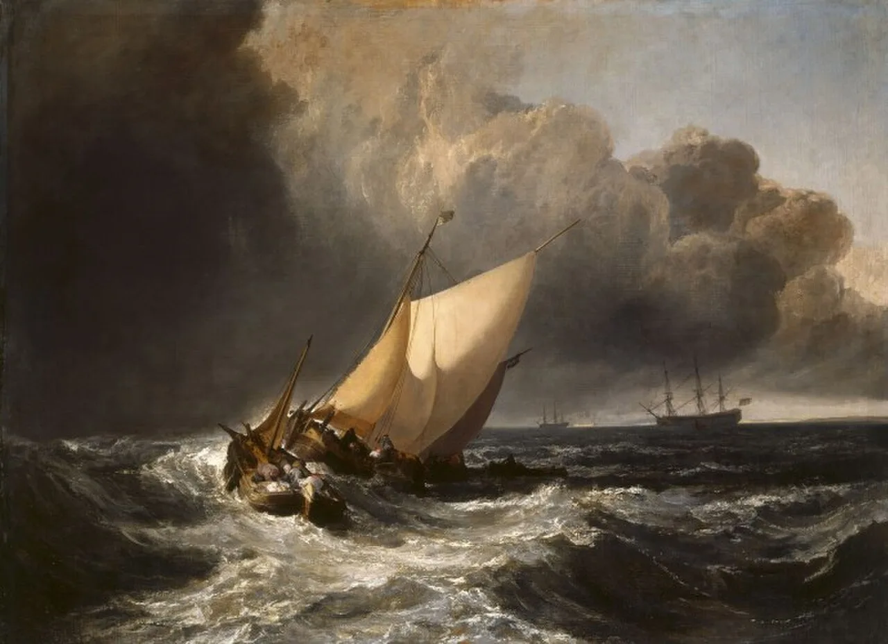 Dutch Boats in a Gale