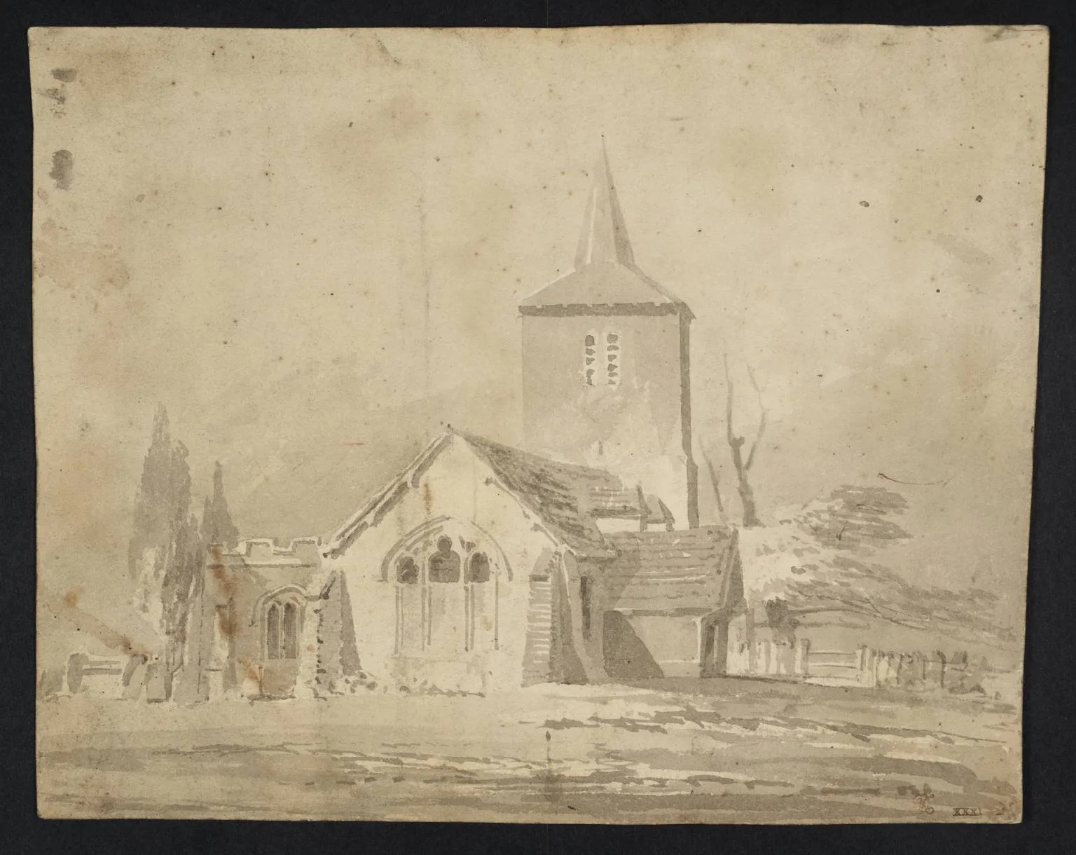 A Church with a Broached Spire