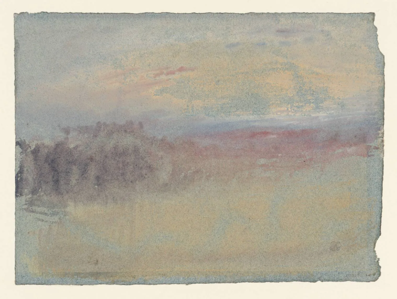 A River Scene, ?Connected with Drawings of the Rivers Meuse-Moselle