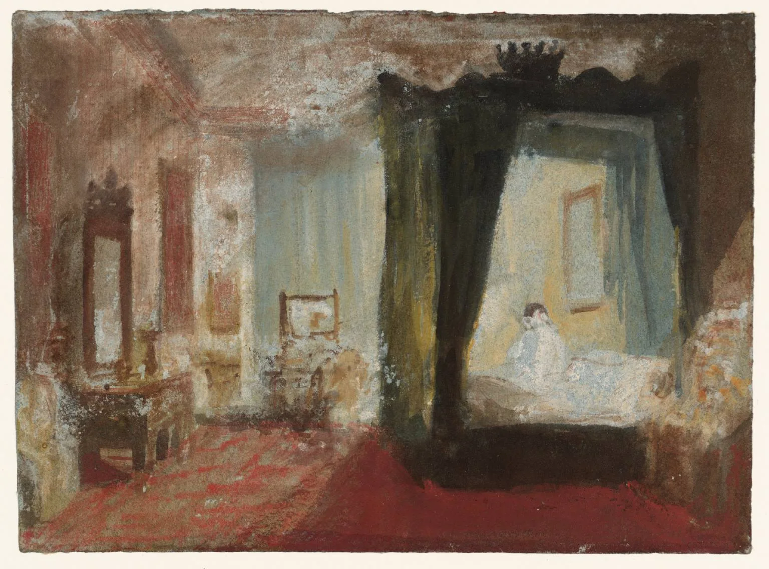 A Bedroom with a Large Four-Poster Bed: ?The Petworth State Bed