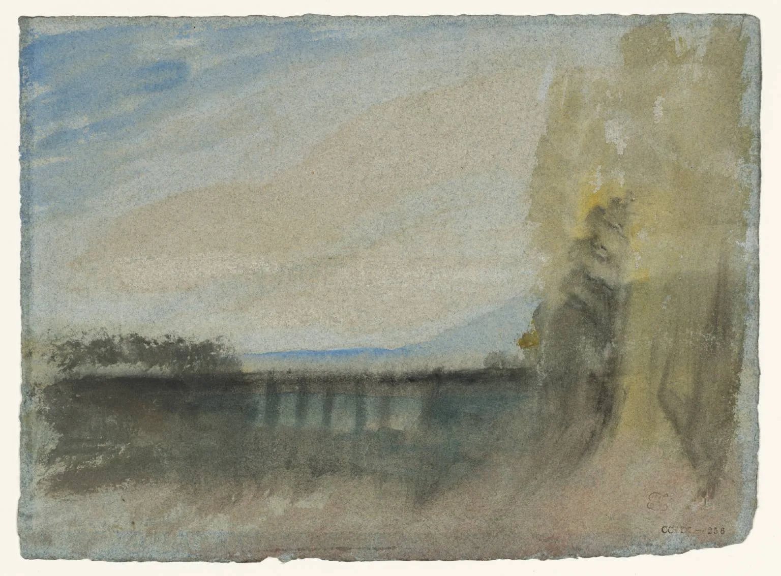 A Riverside Route through Trees, Perhaps at Marly