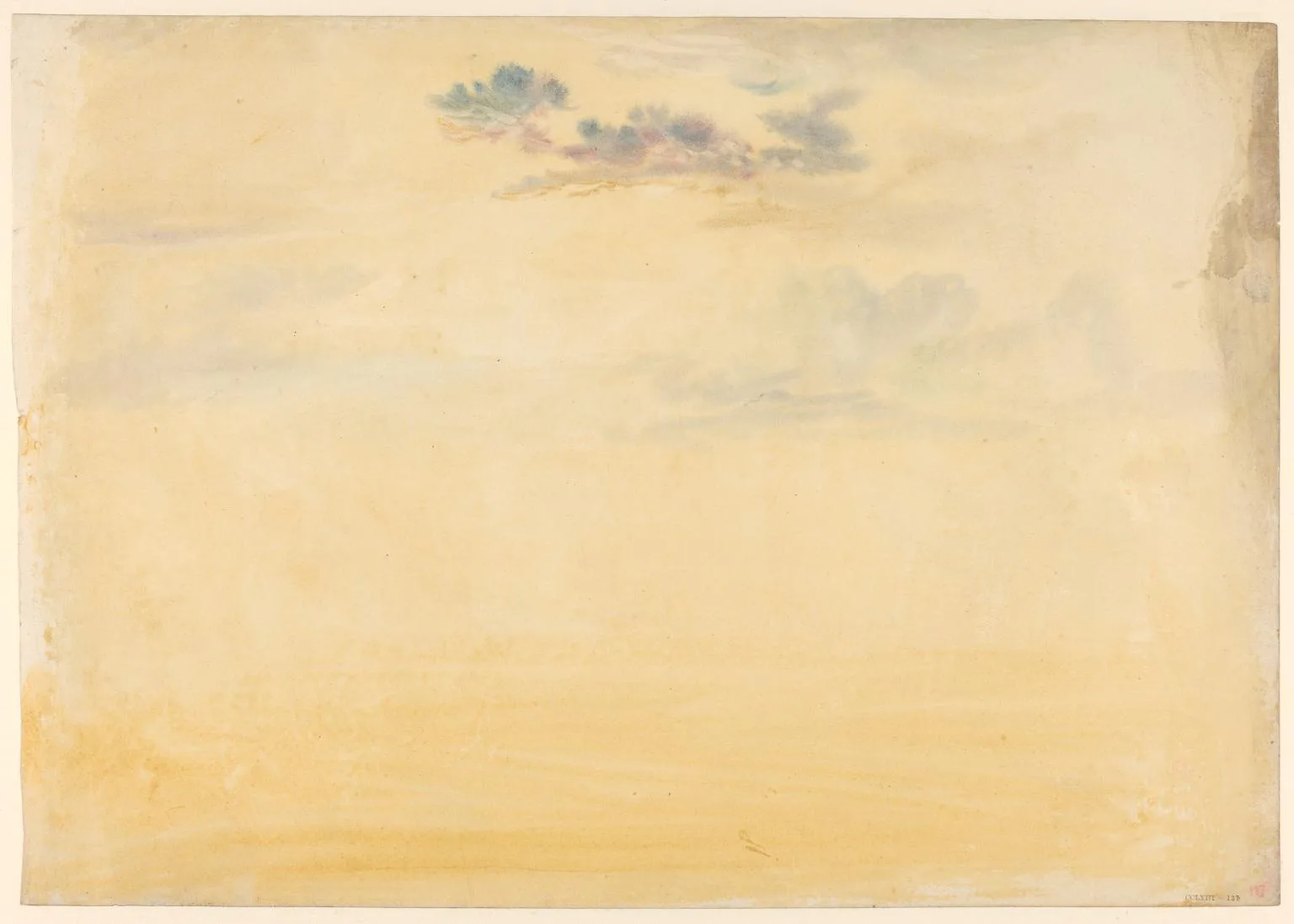 A Colour Wash Underpainting, with Diffused Cloud Forms