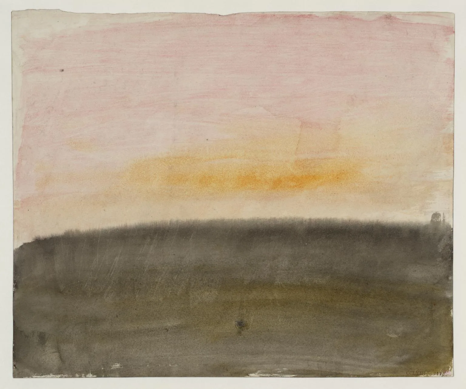 A Pink Sky above a Grey Sea