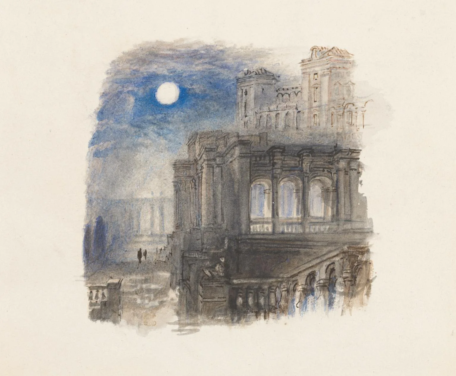 A Villa (Villa Madama - Moonlight), for Rogers’s ‘Italy’