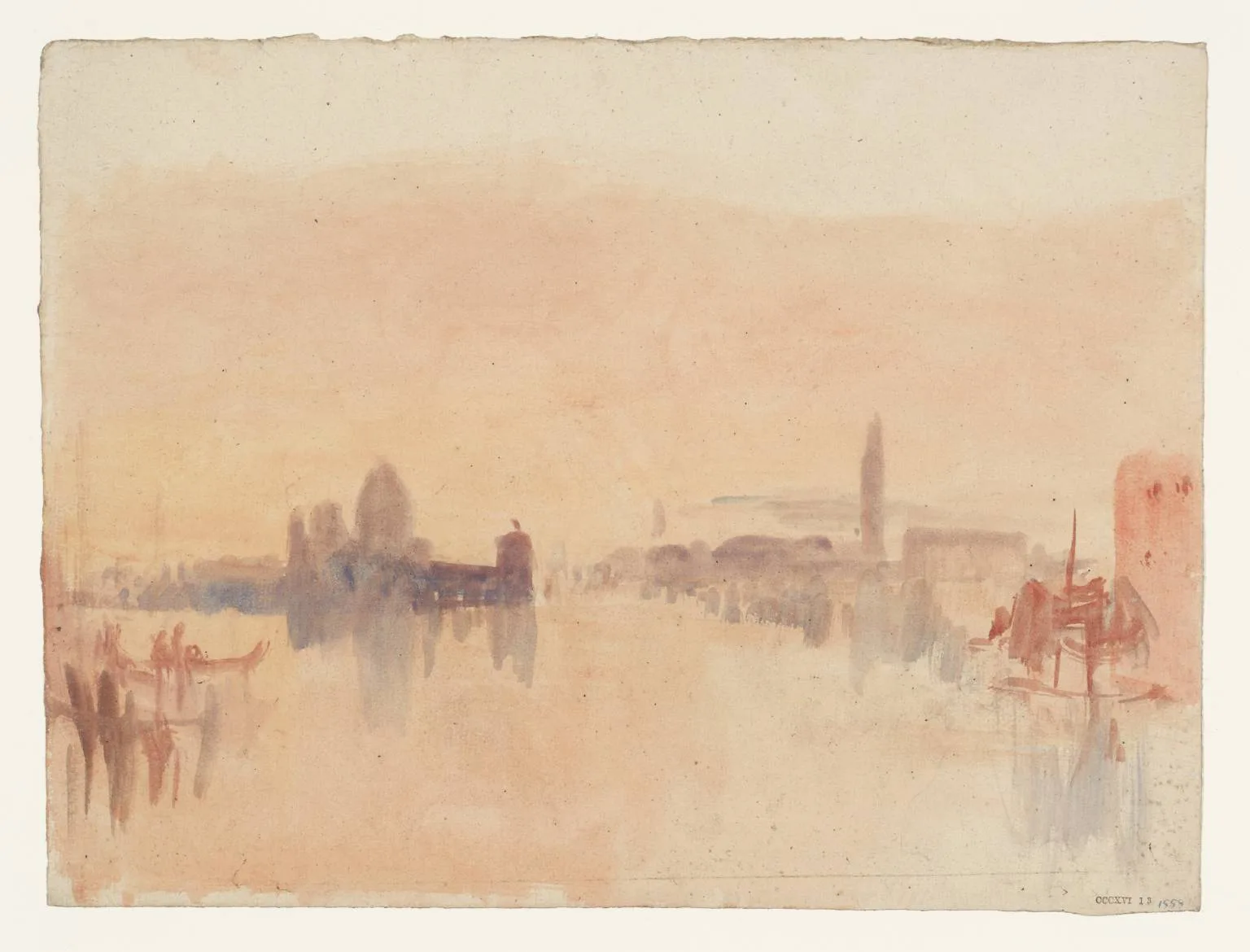 A Distant View of the Entrance to the Grand Canal