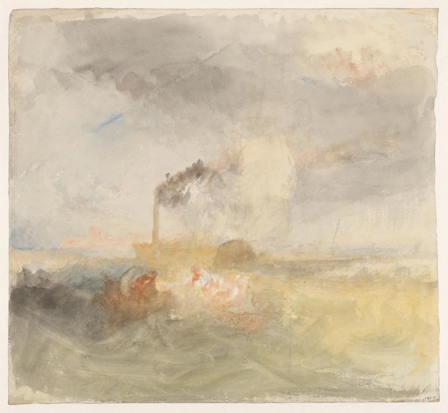 A Steamer off Portsmouth in a Storm