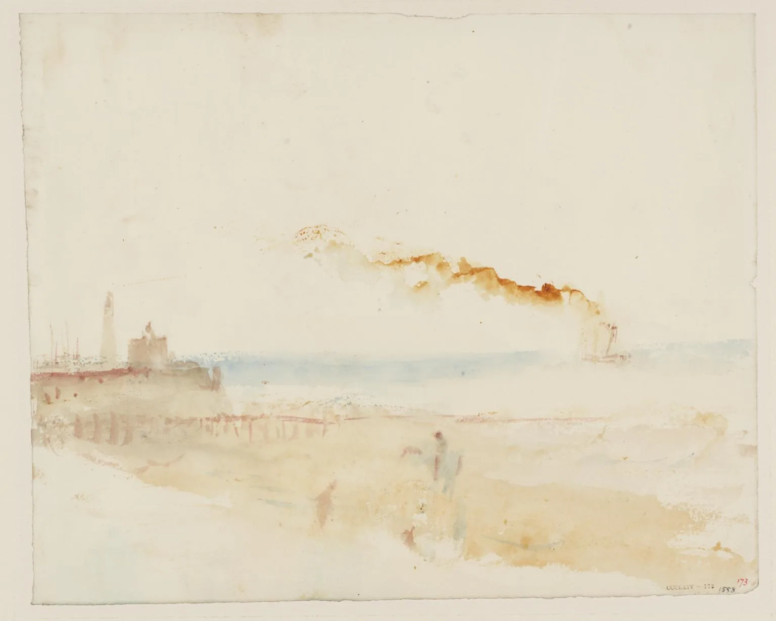 A Steamer off a Pier, ?Margate