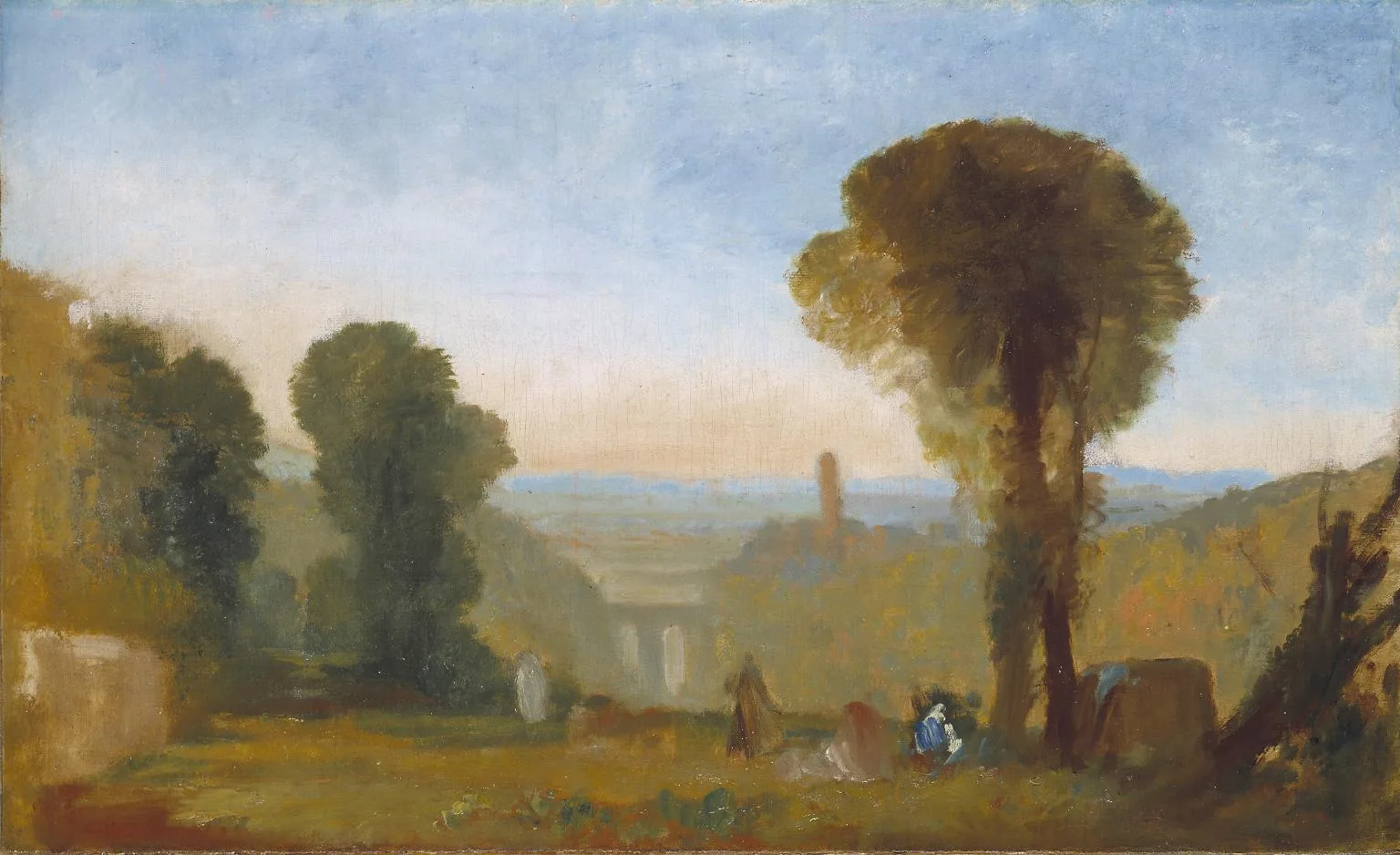 Italian Landscape with Bridge and Tower