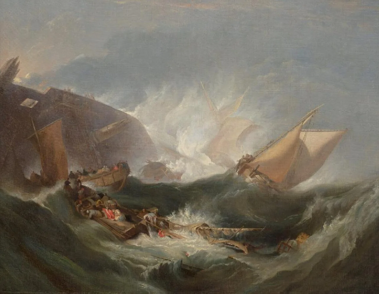 The Wreck of a transport ship