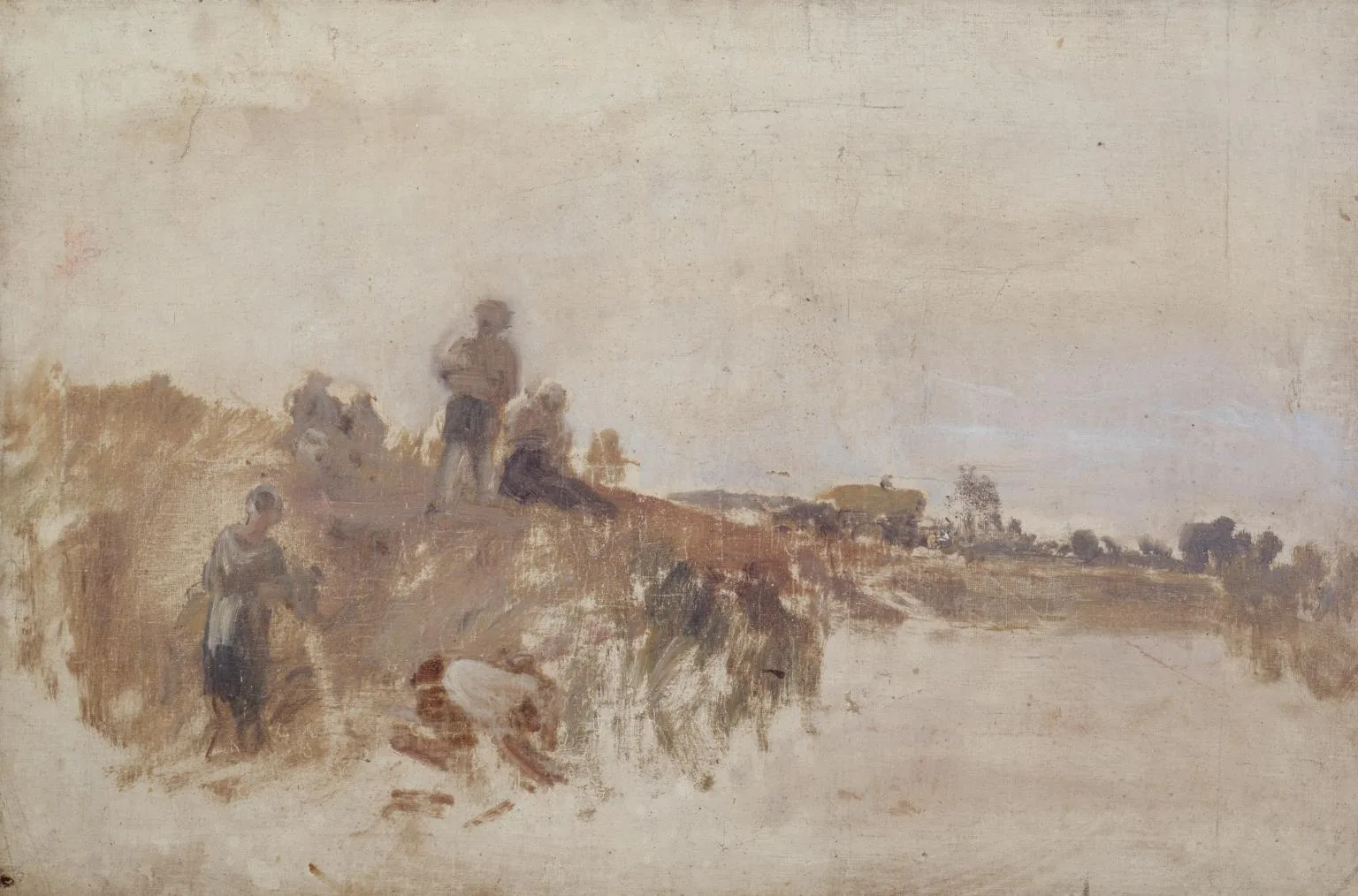 Sketch for ‘Harvest Dinner, Kingston Bank’