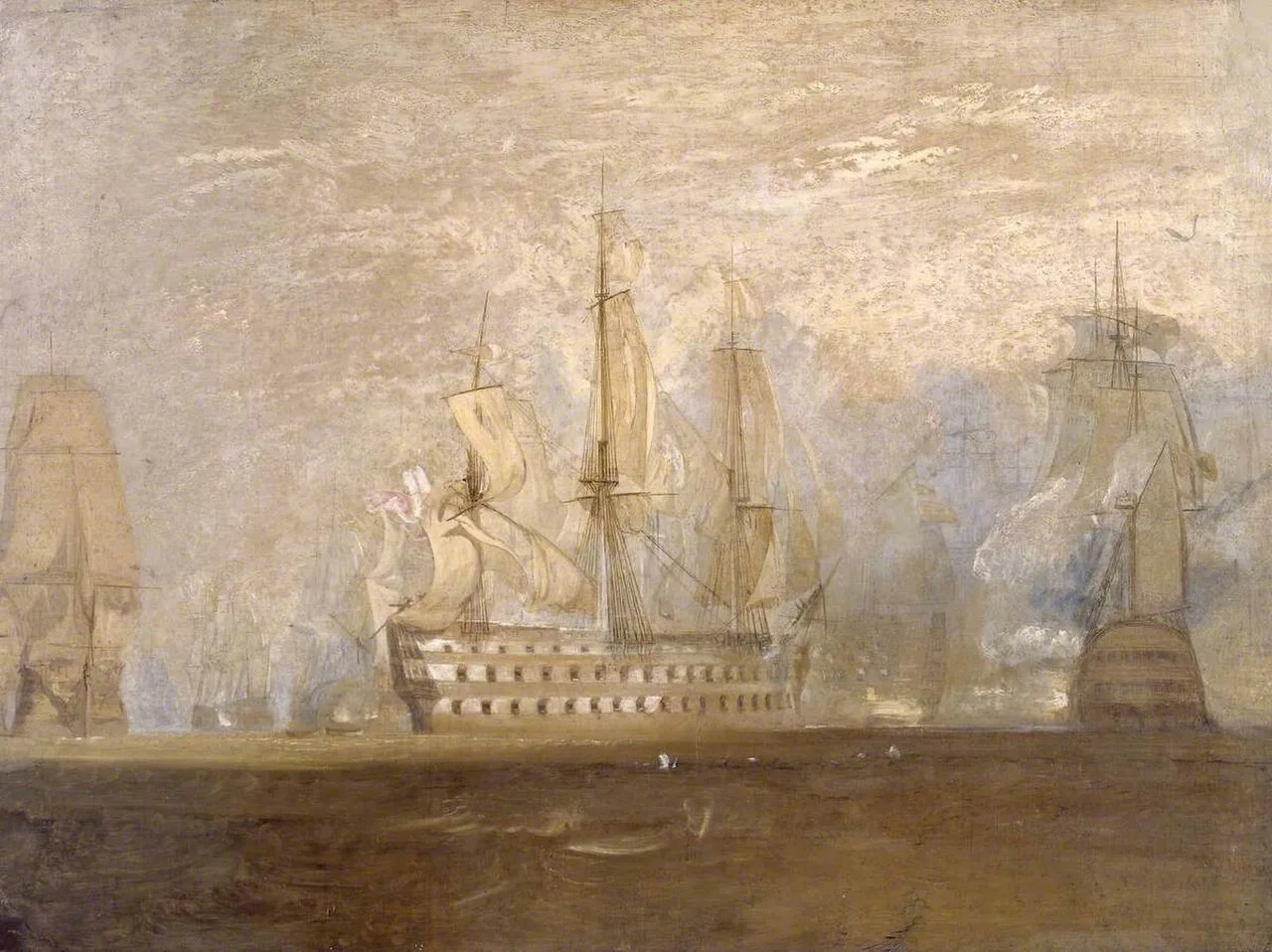 First Sketch for ‘The Battle of Trafalgar’