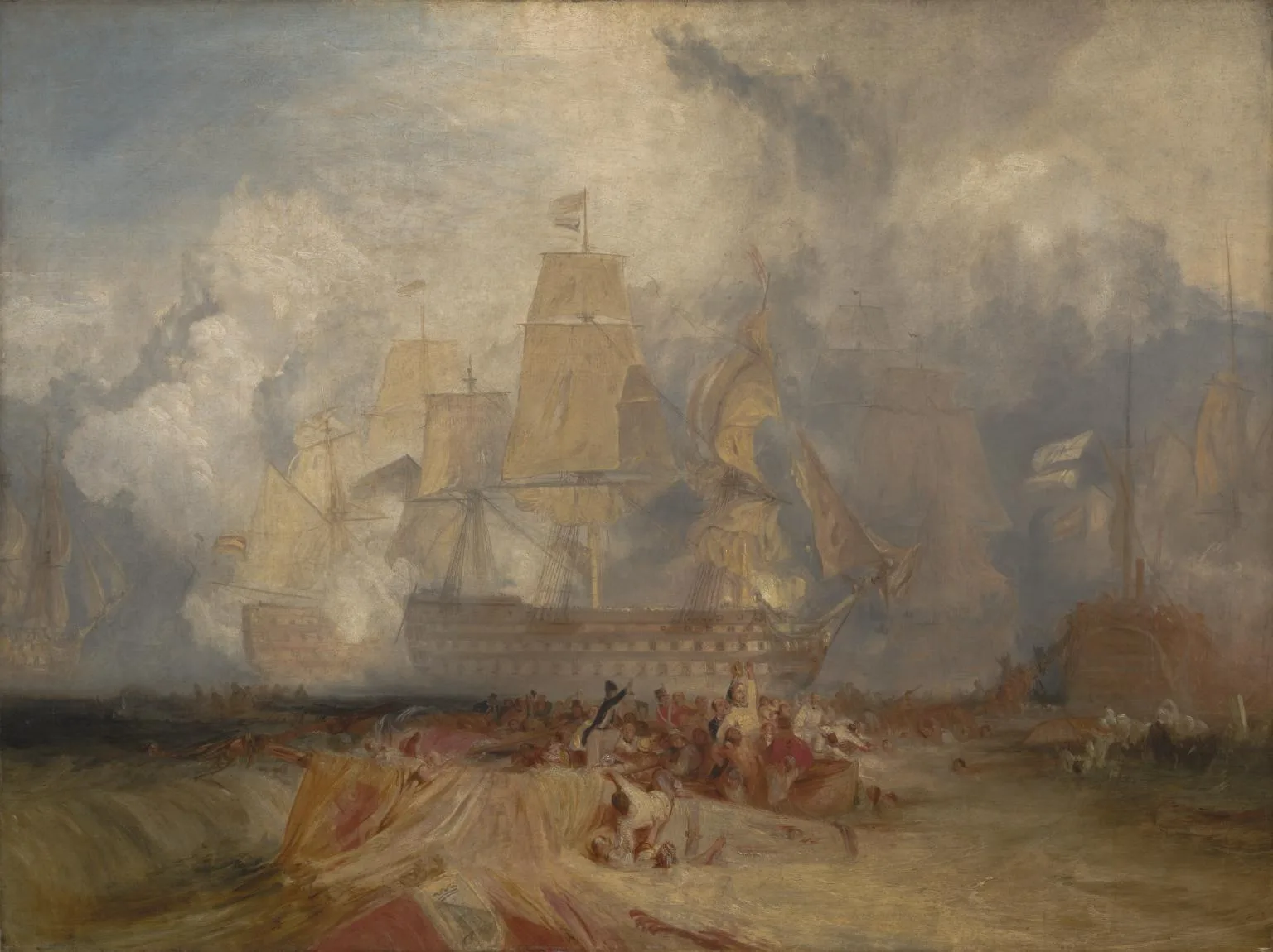 Second Sketch for ‘The Battle of Trafalgar’