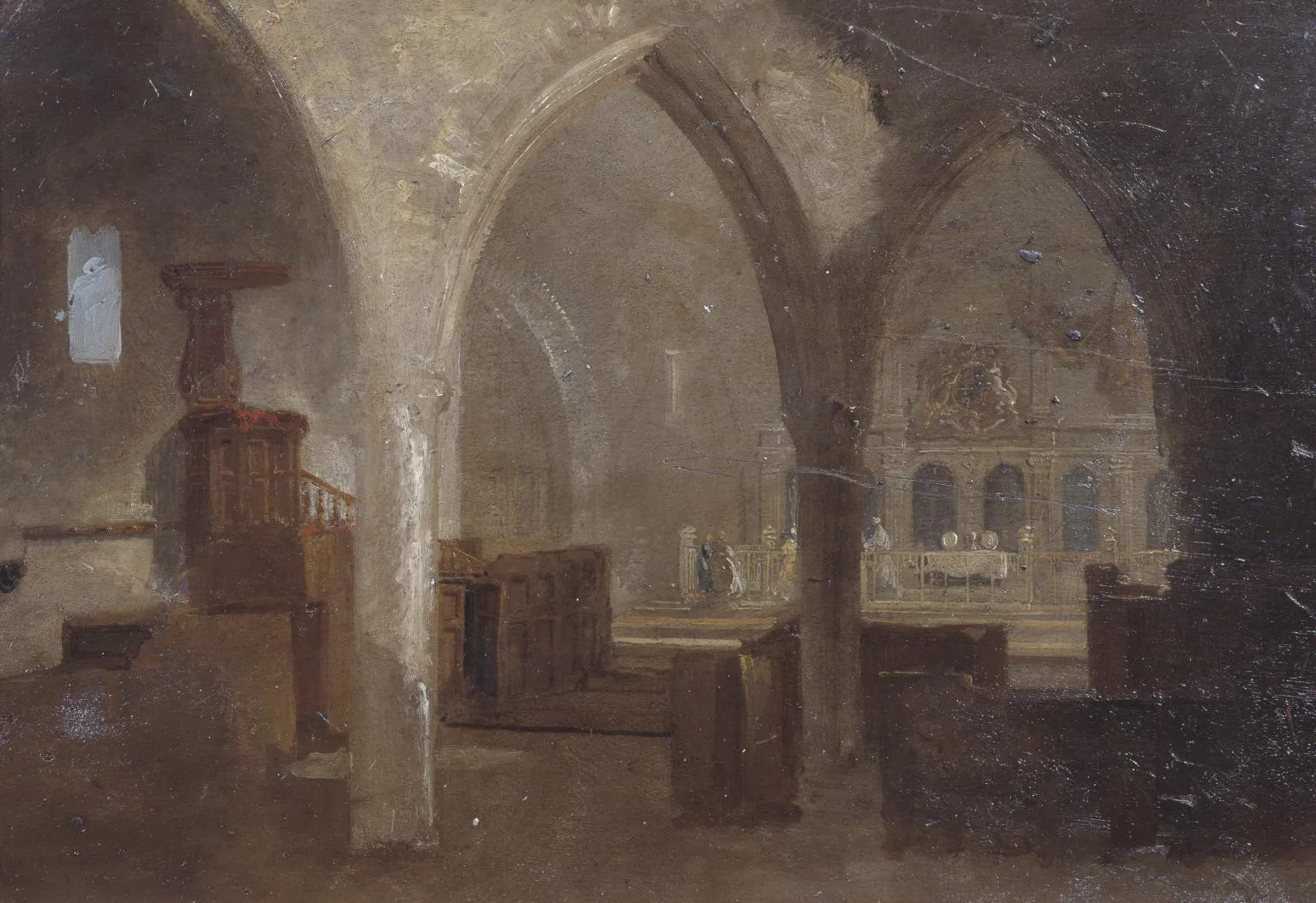 Interior of a Gothic Church