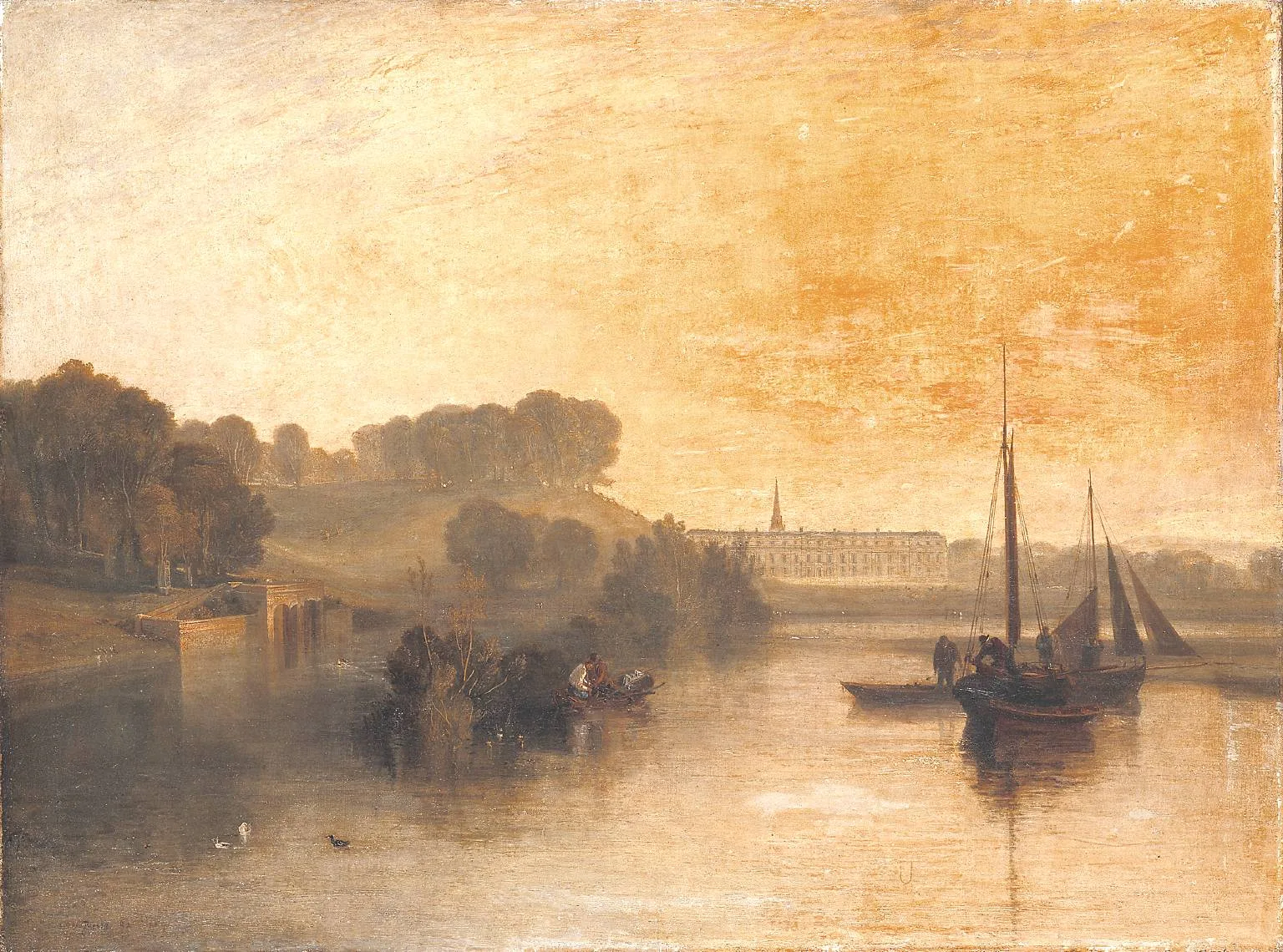 Petworth, Sussex, the Seat of the Earl of Egremont: Dewy Morning