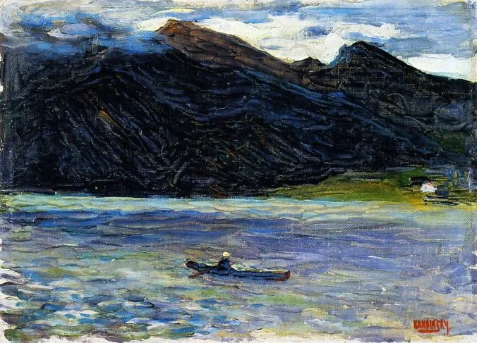 Kochel - Lake with Boat