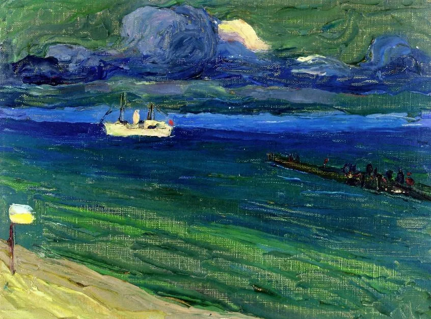 Seascape with Steamer