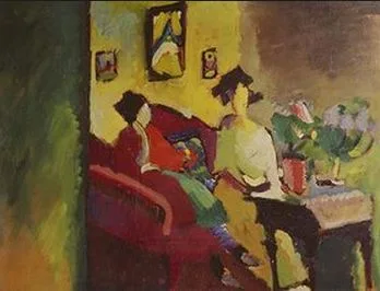 Interior. Gabriele Munter and Marianne von Werefkin
