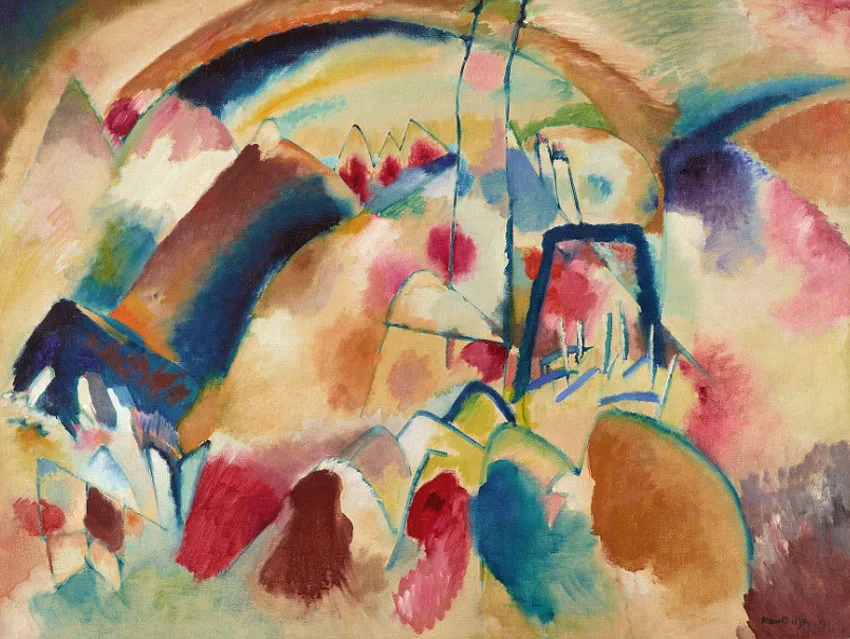 Landscape with church
