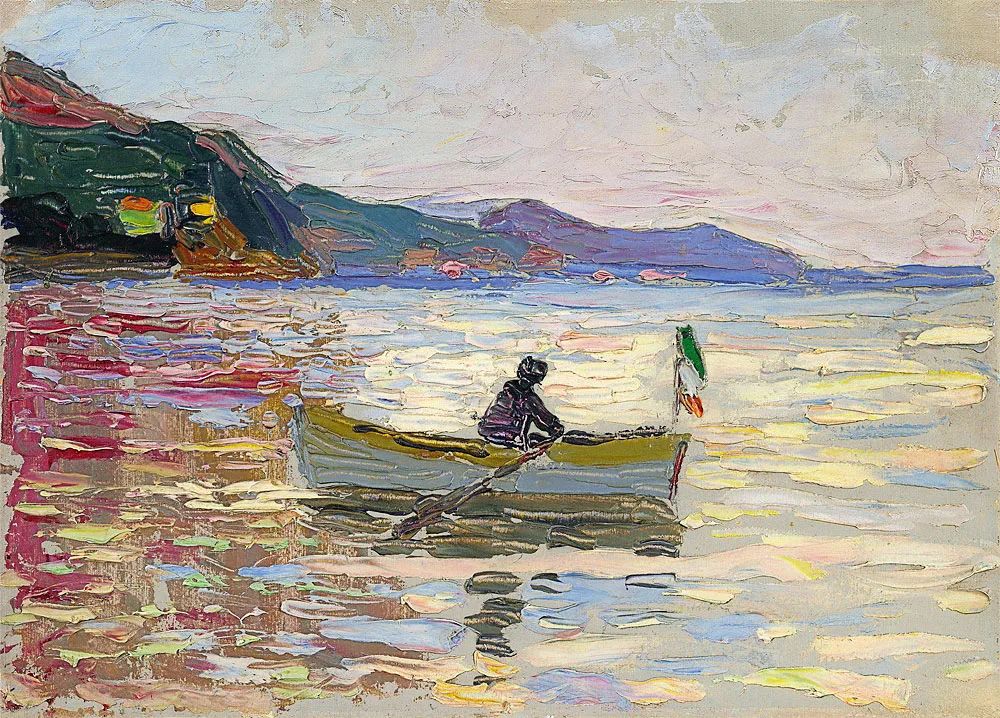 Rapallo - boat in the sea